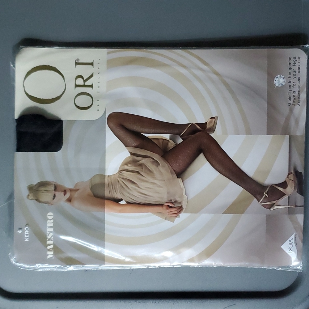 Ori tights in black, size 4